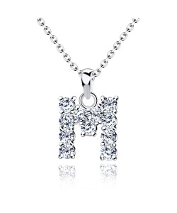 Necklace Silver M Shape SSLPE-M